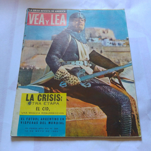 Revista Vea Y Lea 388 Previa Mundial Chile 1962 Faltan 4 Pag
