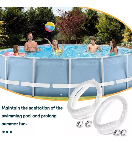 Kit 2 Manguera Filtro Piscina Para Intex Bestway Universal