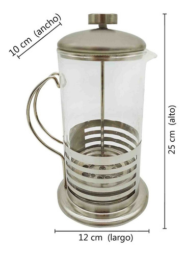 Cafetera Con Émbolo Prensa Francesa Acero Inoxidable 1000ml