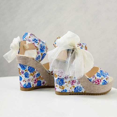 Zapatos Con Forma De Cuña En Forma De Boca De Pez Para Mujer