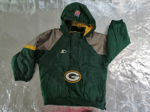 Chamarra Green Bay Packers Talla 8-10 Stater Vintage Nfl Ref