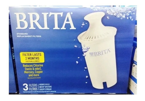 Filtro Agua Brita Pack 3x