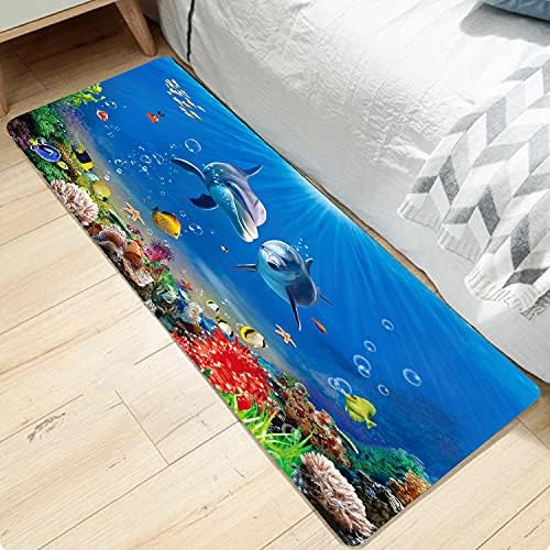 Carpeta De Baño De Memoria De Dolfín Azul Azul De Dolfín De