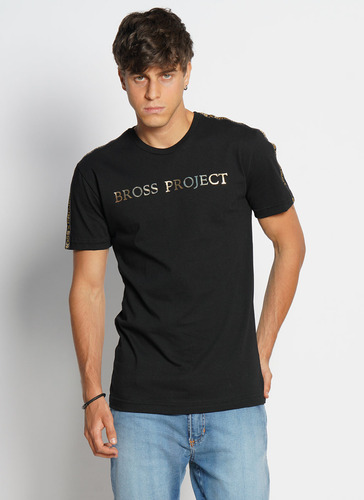 Remera M/c Bross Project Grande Cinta Mgas