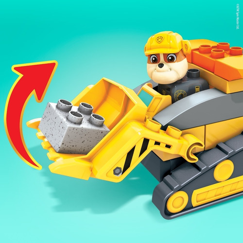 Mega Bloks Paw Patrol Camión De Construcción De Rubble