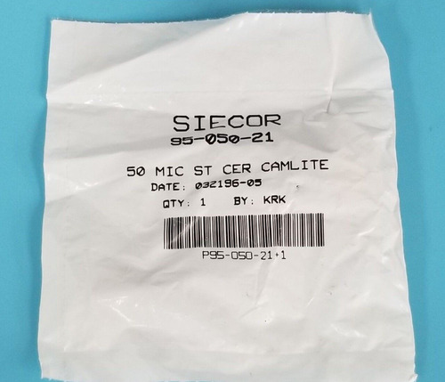 New Siecor 95-050-21 50 Mic St Cer Camlite 9505021 Zzg