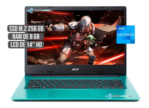 Portatil Acer Intel Dual Core N4500 Disco Ssd 256gb Ram 8gb