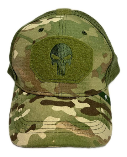 Gorra Punisher Regulable Con Velcro Y Red Eagle Claw