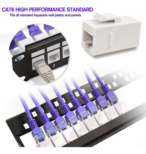 20 Piezs Hembra Para Cable De Red Rj45 Cat5/6/7