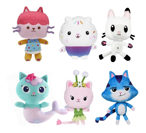 -gabby -mermaid Peluches 6pcs Regalo Para Niños