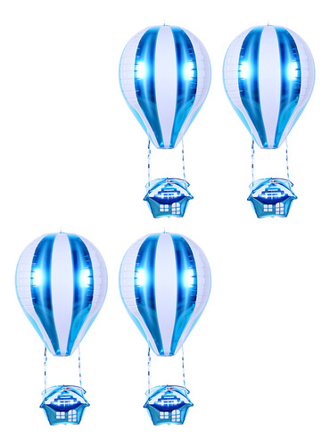 Paquete De Globos Aerostáticos De Helio Hot Foil, 4 Unidades