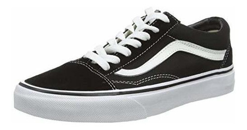 Vans Unisex Old Skool Zapatos De Skate De Lona En Negro