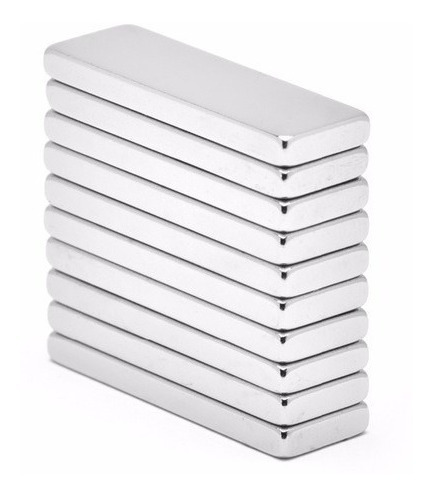 Imagen 1 de 1 de 10 Imanes Neodimio N50 30x10x3mm
