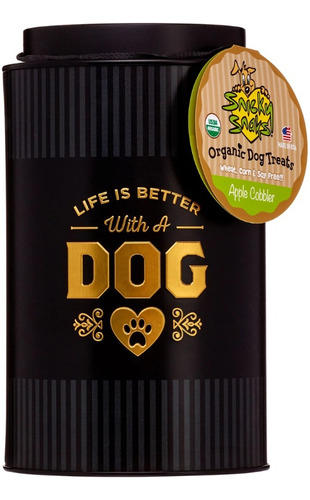 Lata De Galletas Para Perros Sabor A Manzana 6 Oz