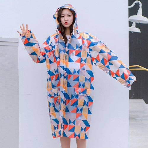 Impermeable Portátil Capa De Lluvia Poncho Con Capucha