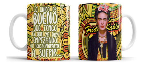 Kit Imprimible Plantillas Tazas Frida Kahlo Sublimación M3