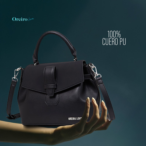 Cartera Urbana Oreiro Love Antirrobo Cuero Pu Dama Bandolera