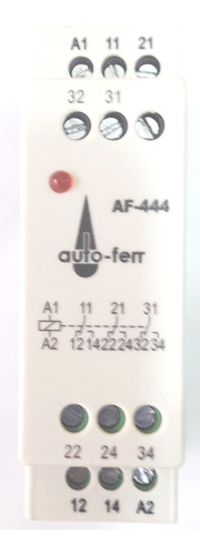 Relé Interface Af444 220 V 3 Contatos Reversíveis Digimec