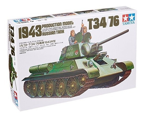 Modelos Tamiya Ruso T-34/76 Tanque