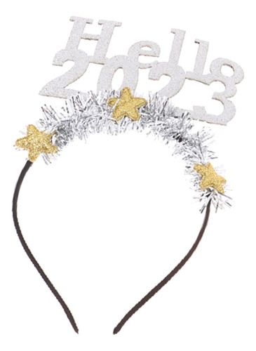 Glitter Hello 2023 Diadema Fiesta Accesorio Para El Argén
