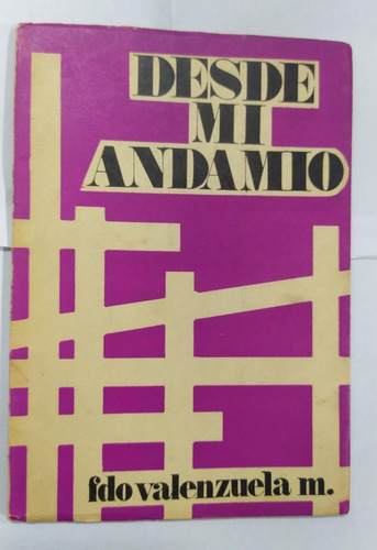 Libro Poesía / Desde Mi Andamio / Fernando Valenzuela/ Chile