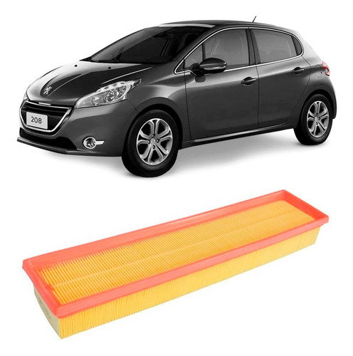 Filtro Ar Peugeot 208 2013 A 2017 Metal Leve