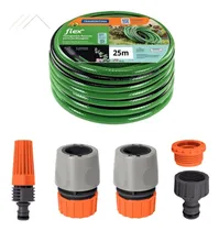 Comprar Mangueira 1u002F2 Flex Verde 25m 3 Camadas + Engates Rápidos