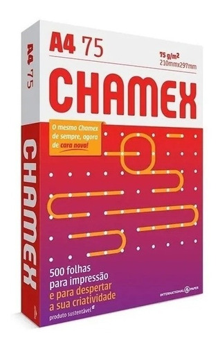 Pacote De Folha A4 Sulfite 21mmx297mm C/500 Uni - Chamex