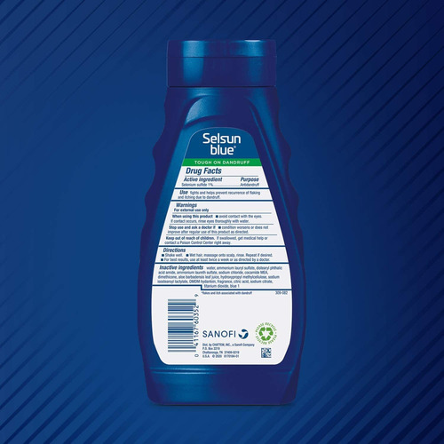 Imagen 2 de 6 de Champú Hidratante Selsun Blue Para La Caspa