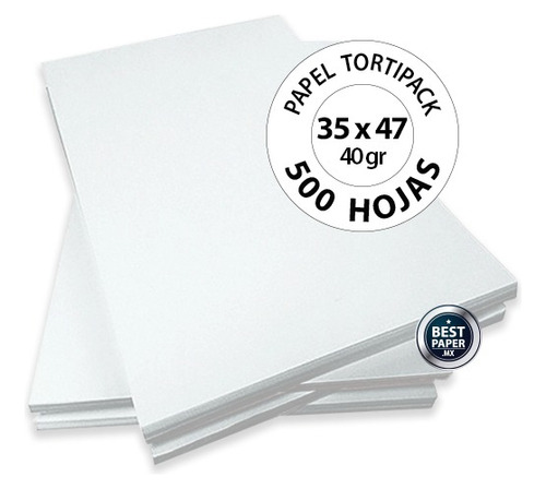 Papel Tortipack 35 X 47 40 Gr - 500 Hojas