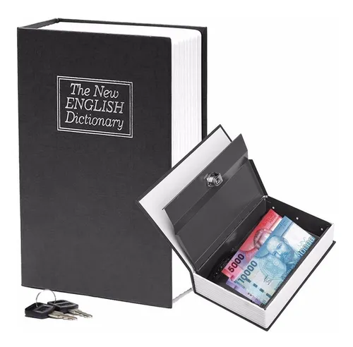Caja Fuerte Caja Menor Con Llave Forma Libro Peque a Ing Cuotas