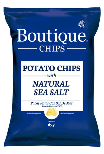 Chips De Papas Con Sal Marina Boutique Chips 65 G