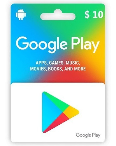 Tarjeta Google Play Gift Card $10 Usa Disponible