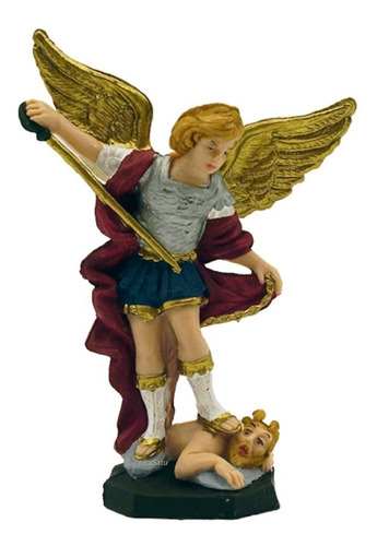 San Miguel Imagen Estatua Del Angel Arcangel Poliester 12cm