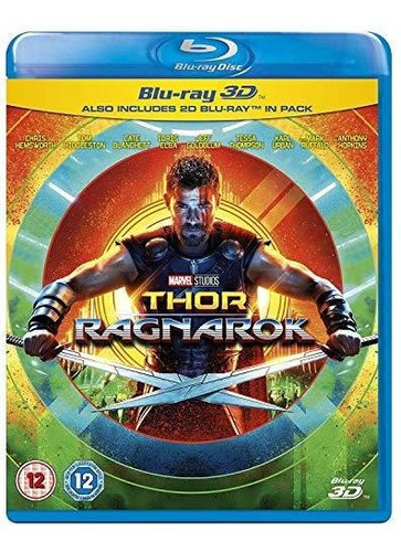 Blu-ray Thor Ragnarok 3d + 2d (importado Uk)