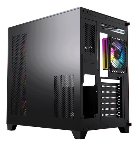 Gabinete Gamer Acegeek Horizon, Mid-t Lat De Vidro Preto