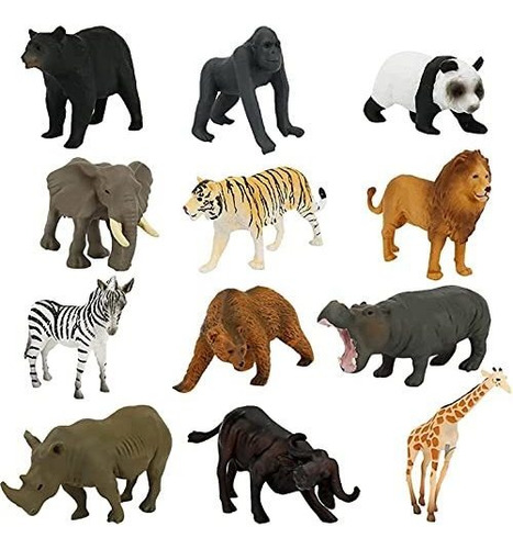 Muñeco, Figura De Animal( Juego De 12 Figuras De Animales De