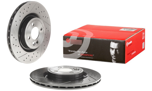 Par Discos Brembo Mini Cooper All Black 2011-2012 Delantero