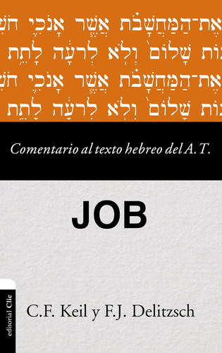 Comentario Al Texto Hebreo Del Antiguo Testamento - Job (com