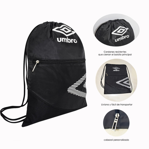 Imagen 3 de 5 de Umbro® Mochila/bolsa Deportiva, Gym, Fitness, Casual, Viaje