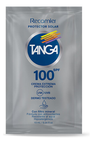 Tanga Spf100 Crema Display X 10ml X 12units