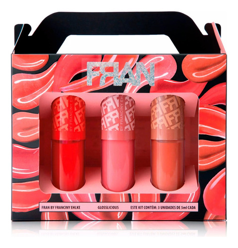 Kit Gloss Fran By Franciny Ehlke Glosslicious Efeito Vinilic