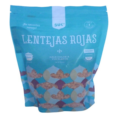 Lentejas Rojas. Suk 500gr.