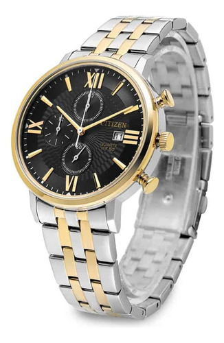 Citizen Quartz Black Dial Crono An3616-75e
