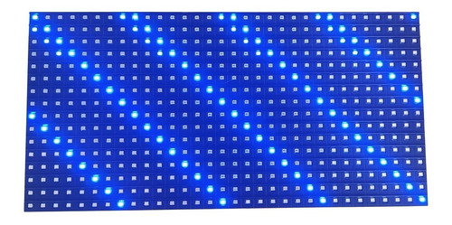 Modulo Painel Led P10 Azul 32x16cm Interno Smd K2991