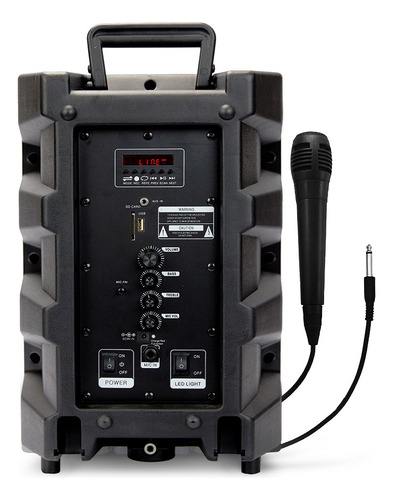 Parlante Master G Spb8b Karaoke Bluetooth Con Micrófono
