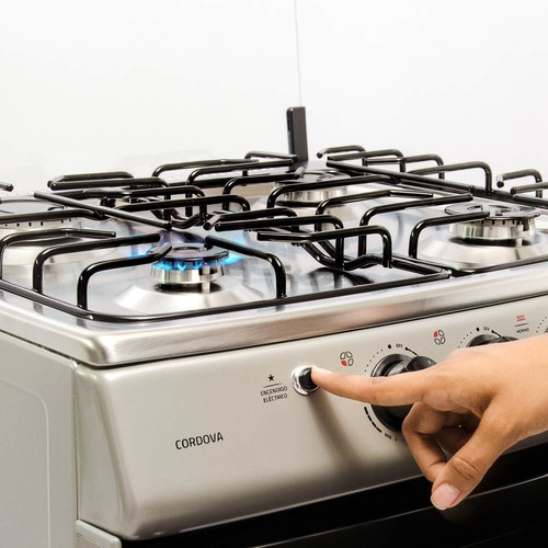Imagen 7 de 7 de Cocina Indurama Córdova Spazio 3 Gris 4 Quemadores