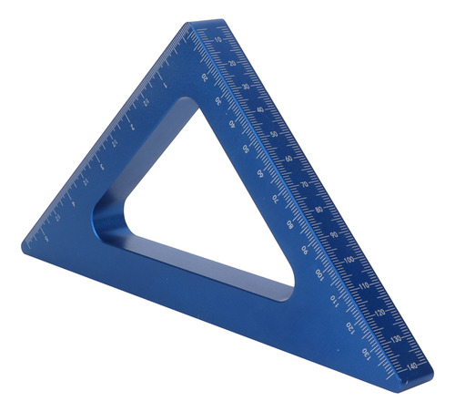 Regla Triangular De Aleación De Aluminio Azul De 90 Grados