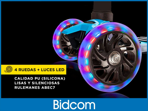 Imagen 5 de 10 de Monopatín Gadnic Con Luces Chicos Niños Infantil Con Freno