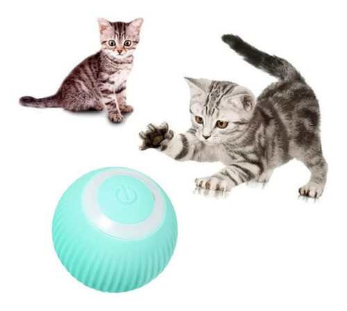 Pelota Giratoria Inteligente De Silicona Para Mascotas, Gato